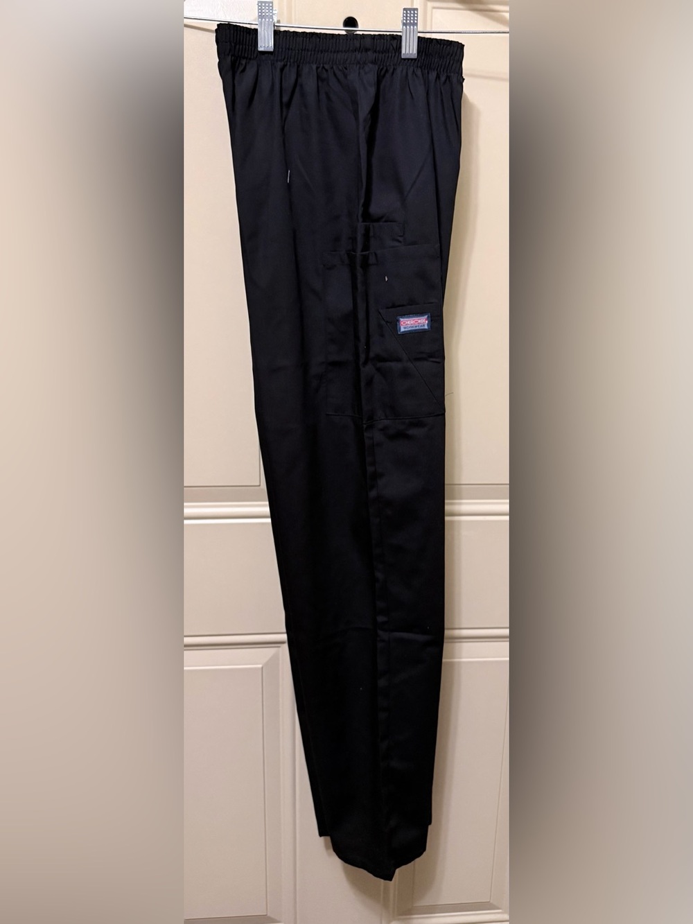Cherokee Workwear Black Scrub Pants Cargo Pockets Size Small
